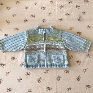 Catimini Infant 6M zip up sweater